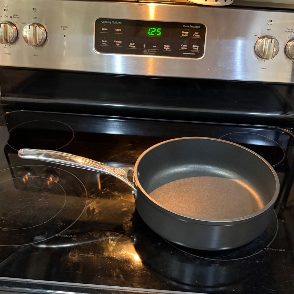 Le Creuset Toughened Nonstick PRO Deep Fry Pan 9.5 inch 3.5 Qt H20040 Black